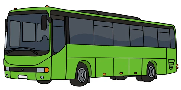 Ônibus verde claro — Vetor de Stock