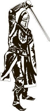 Ortaçağ Knight vektör