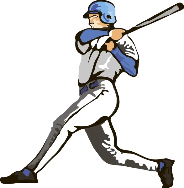 Joueur de baseball. Illustration vectorielle — Image vectorielle