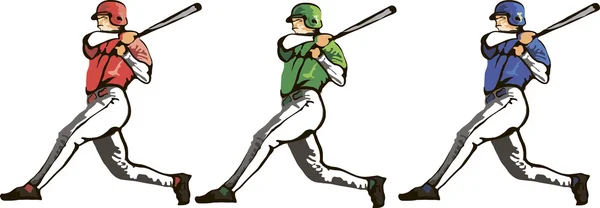 Baseballspelare. Vektorillustration — Stock vektor