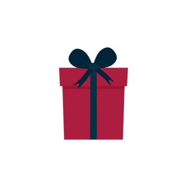 Şimdiki Noel Düz Vektör İllüstrasyonu.