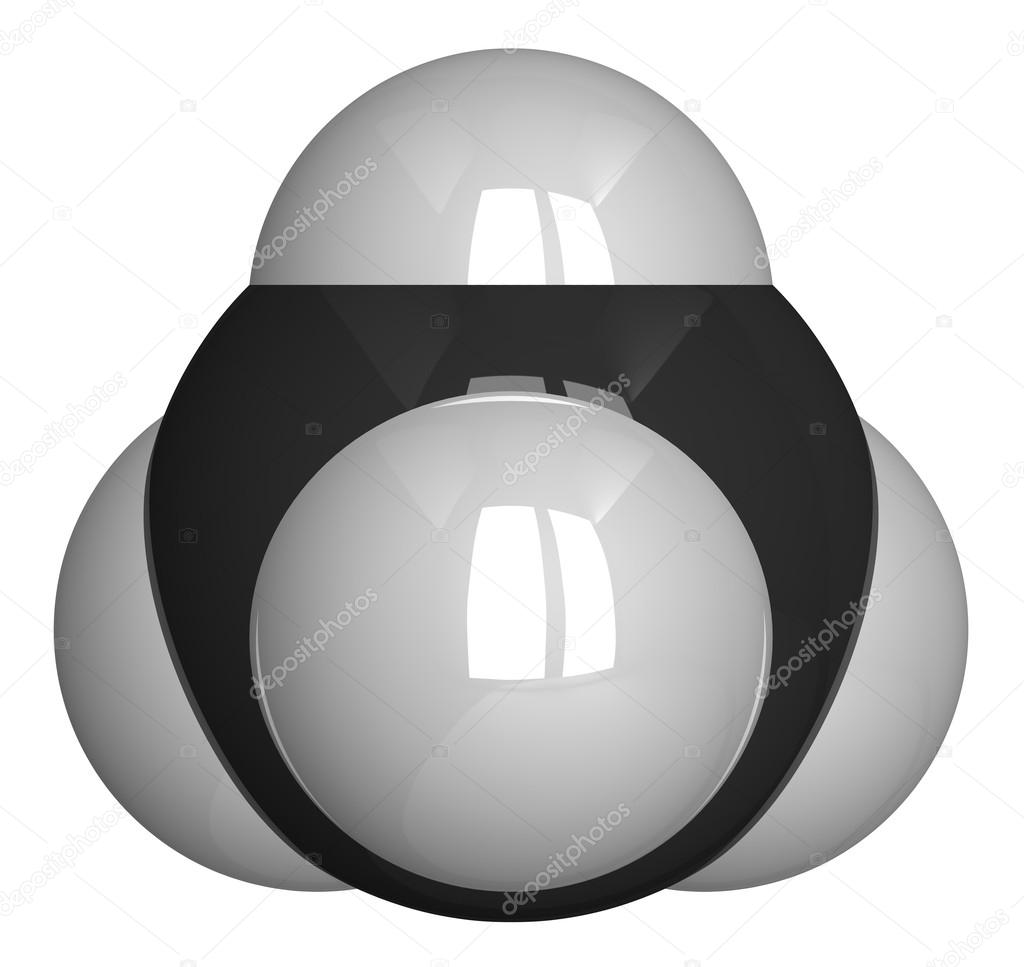 Methane molecule isolated on white — Stock Photo © Dmitry_Guzhanin