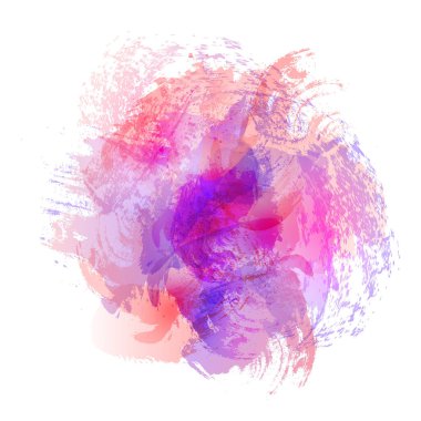 Suluboya lekeleri elle çizilmiş arka plan. Beyaz arkaplanda soyut fırça darbeleri gradyan tasarımı