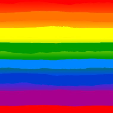 El çizimi grunge dokusu pürüzsüz. Yatay gökkuşağı çizgili arka plan. Gökkuşağı LGBT gurur bayrağı. Homofobiye Karşı Uluslararası Gün, Gurur Ayı sembolü