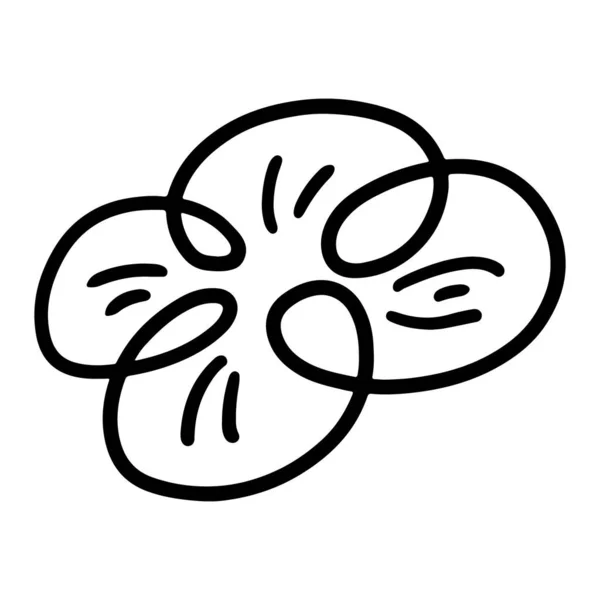 Рука Намальована Декоративна Квіткова Голова Білому Тлі Ботанічна Квіткова Векторна — стоковий вектор