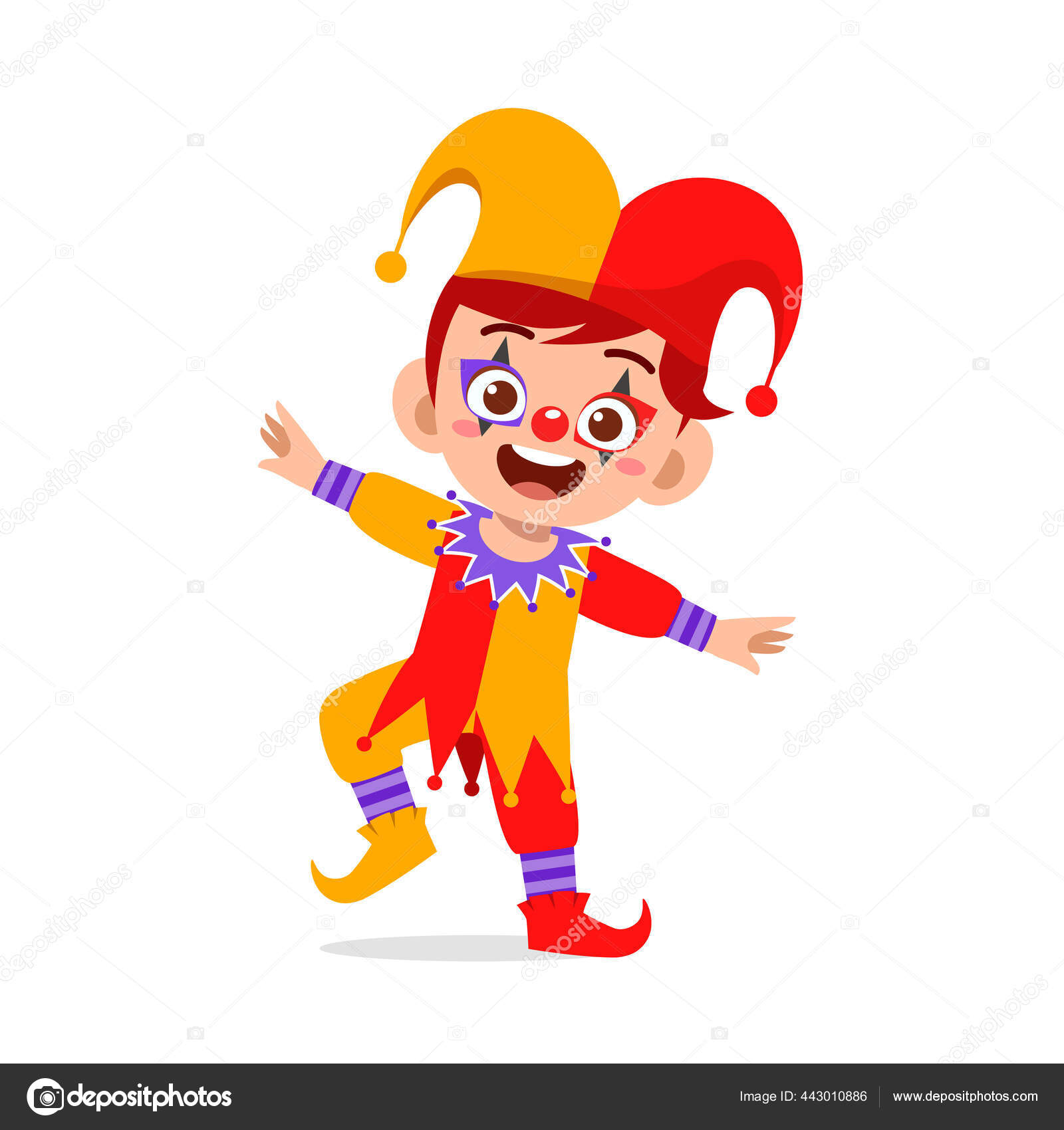 payaso lindo personaje vector diseño cara 4778352 Vector en Vecteezy, image size:1600x1700