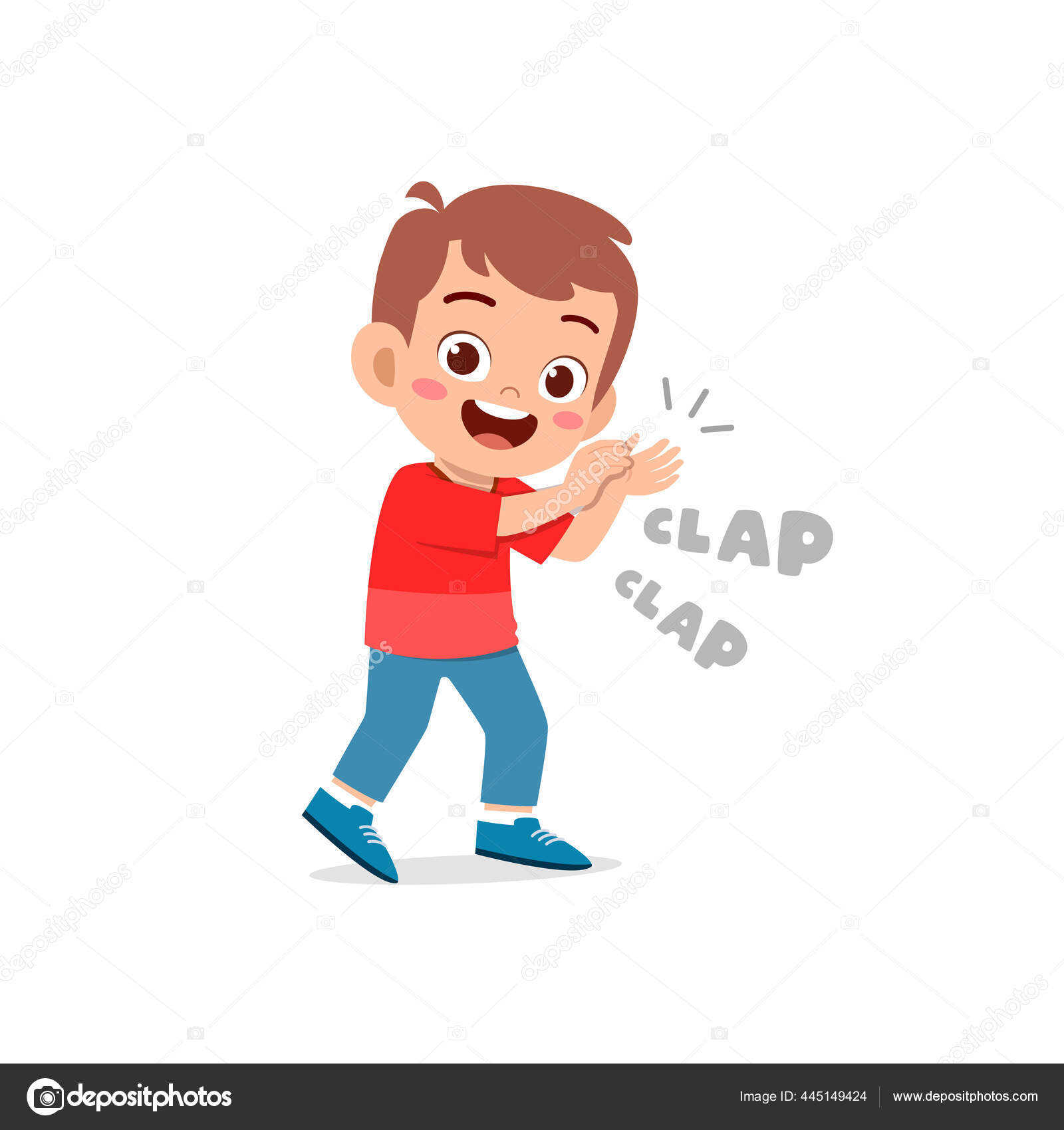 Cartoon girl clapping hand Vector Art Stock Images | Depositphotos Cartoon girl clapping hand Vector Art Stock Images | Depositphotos