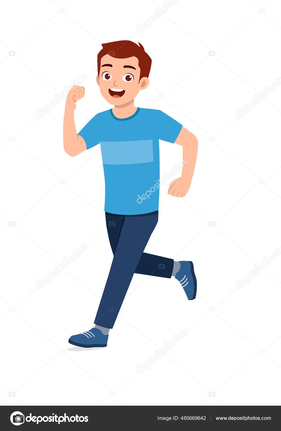 businessman running pose wearing long shirt and blue tie 9897612 PNG