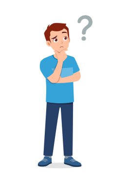 young good looking man doing confused pose