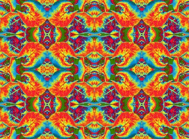 Yinelenen çiçek süsleme