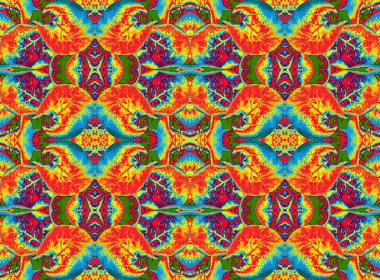  Yinelenen çiçek süsleme