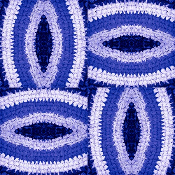 マットの編み部分から抽象的なパターン — ストック写真