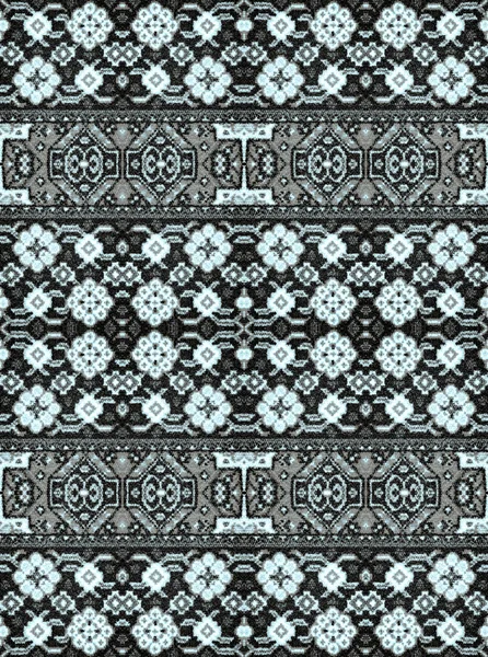  Bir desen çiçek ve geometrik öğeleri için halı, yatak takımları