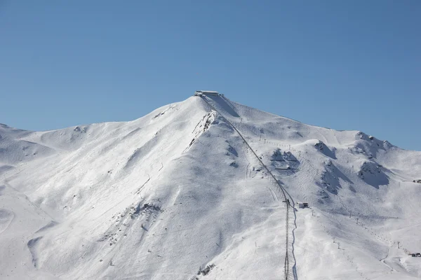 Jazda na nartach w Axamer Lizum w Tyrol Austria — Zdjęcie stockowe