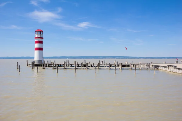 Light House i Podersdorf vid Neusiedlersjön i Österrike — Stockfoto