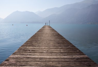 Jetty At Lake Attersee