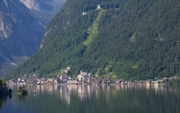 Visa till Hallstatt i Salzkammergut — Stockfoto