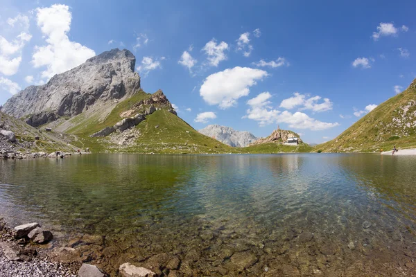 Wolayersee in lesachtal kärnten Österreich — Stockfoto