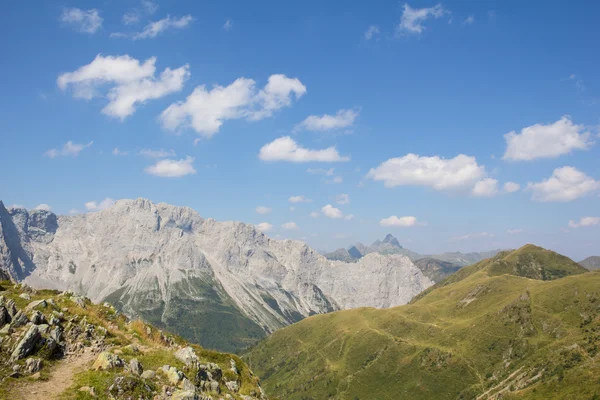 Carnic Alps View from Geo Trail Wolayersee in Lesachtal Carinthia Austria Стоковая Картинка