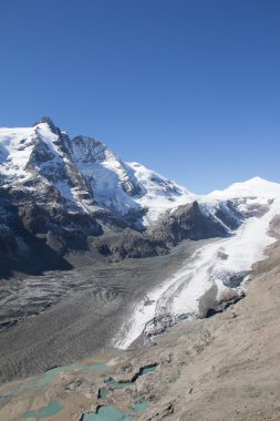 Grossglockner yüksek dağ Avusturya 3.798m