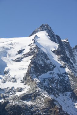 Grossglockner yüksek dağ Avusturya 3.798m