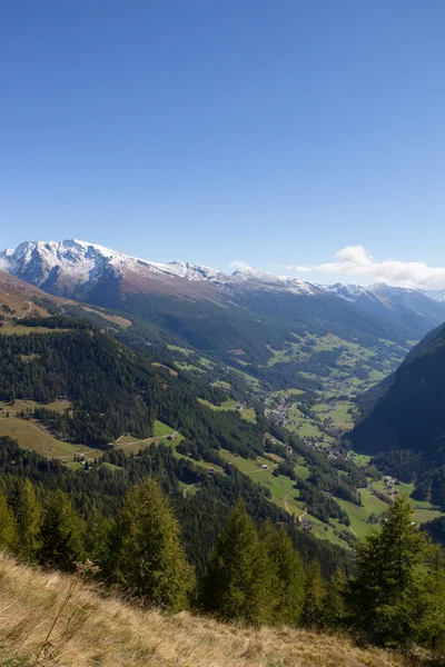View From Grossglockner High Alpine Road Down Into The Valley — Stock Photo, Image