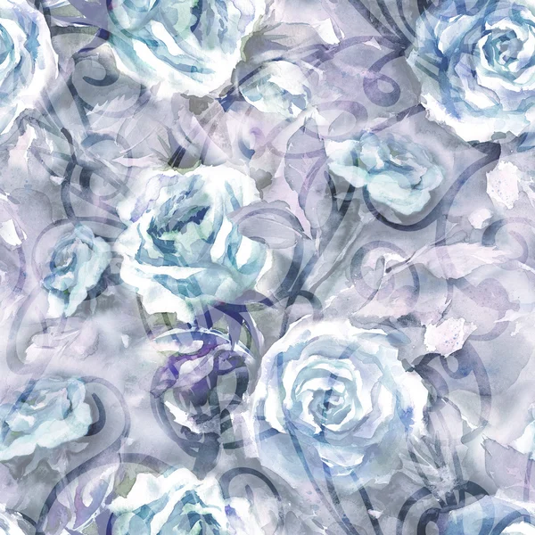 Roses Seamless Pattern — Stock Photo, Image