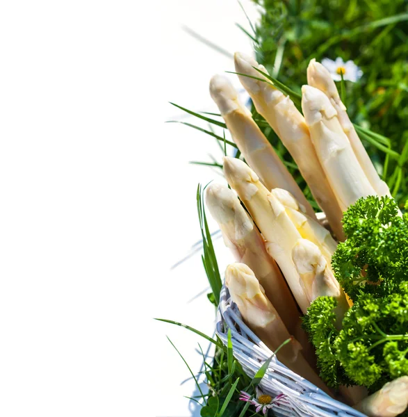 Asparagus in a Basket — Stock Photo, Image