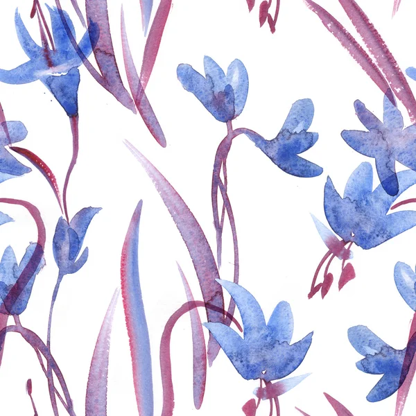 수채화 물감 봄 완벽 한 패턴 — 스톡 사진