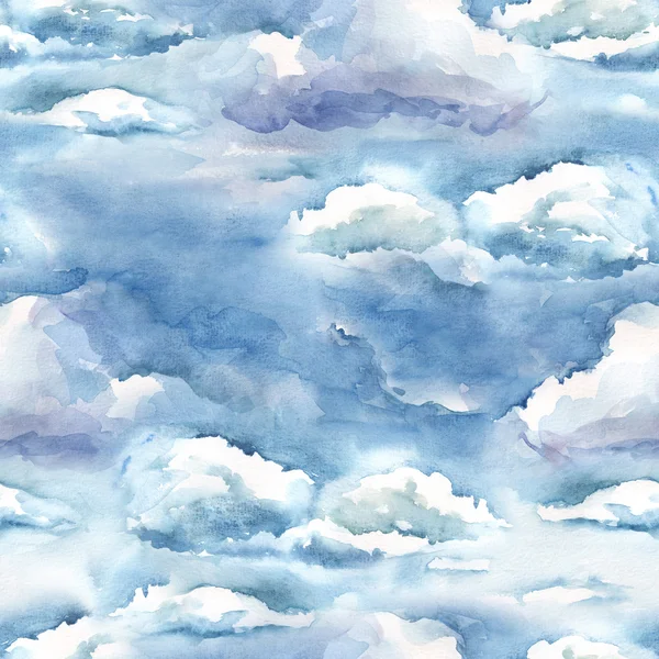 Watercolor Sky Seamless Pattern — Stock Photo, Image