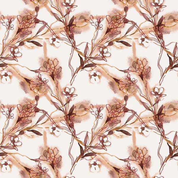 Tavaszi virágok Seamless Pattern — Stock Fotó