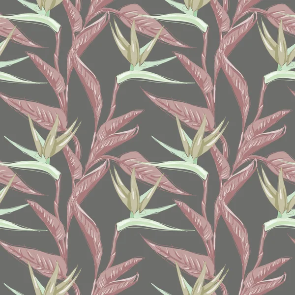 Strelitzia Seamless Pattern — Stock Fotó