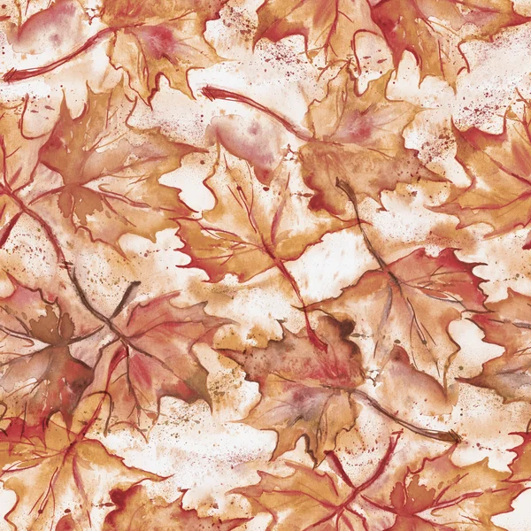 Ahornblätter nahtloses Muster — Stockfoto