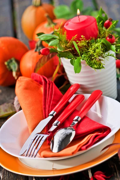 Herbstliche Platzgestaltung — Stockfoto