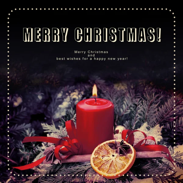Christmas Candle — Stock Photo, Image