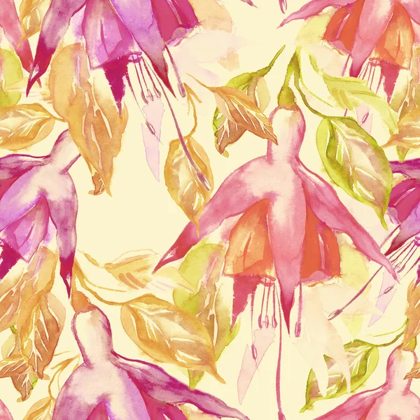 Fuchsia Seamless mönster — Stockfoto