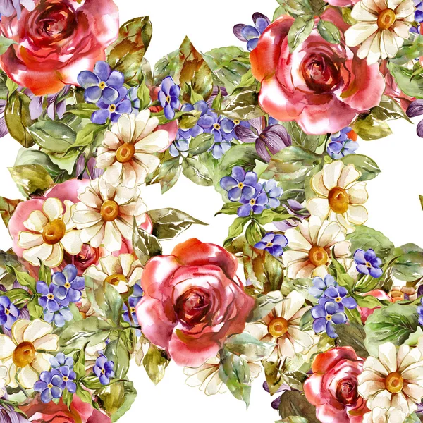 Flowers Seamless Pattern — Stock Photo, Image