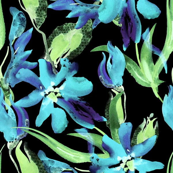 Blommor sömlös mönster — Stockfoto