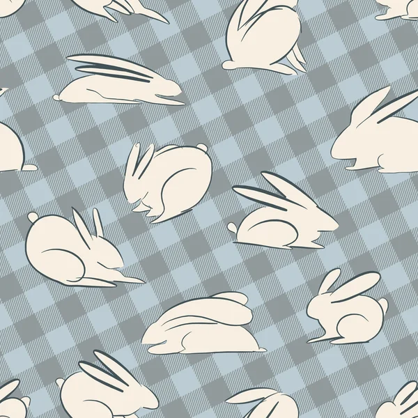 Bunnies seamless pattern — Stock Photo, Image