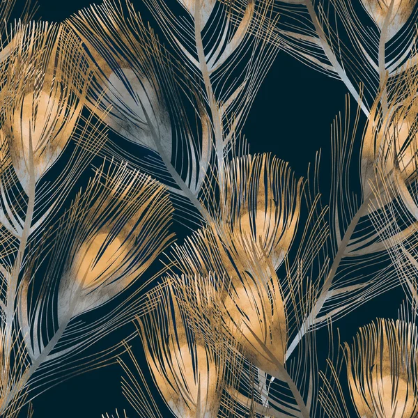 Feather Seamless Pattern — Stock Photo, Image