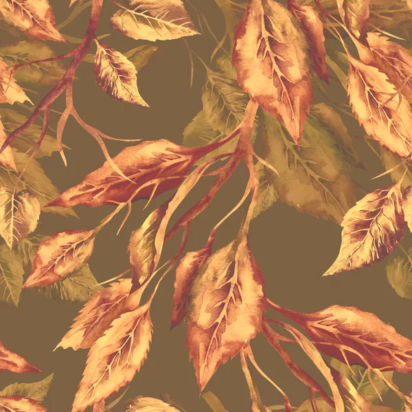 Caduta foglie modello senza soluzione di continuità — Foto Stock