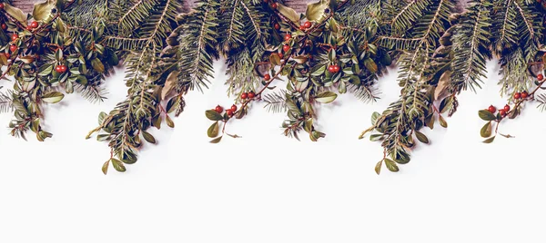 Seamless Garland of Twigs — Stock Photo, Image