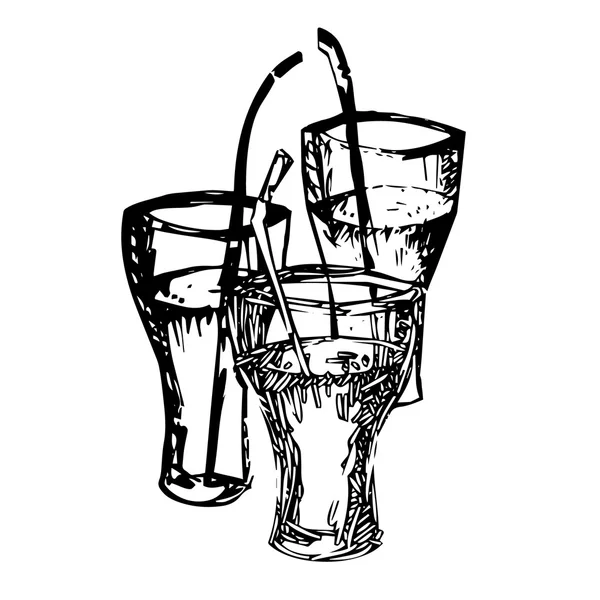 Ilustração de copos de água — Fotografia de Stock