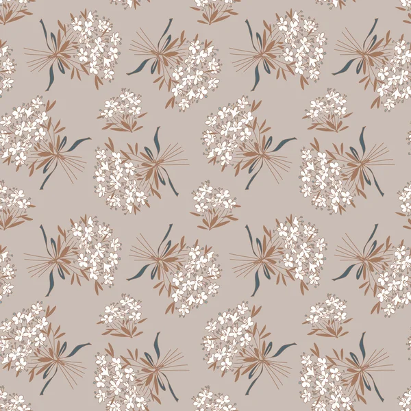 Nahtloses Muster mit Blumenstrauß — Stockfoto
