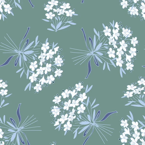 Seamless Pattern with Flowers Bouquet — 图库照片