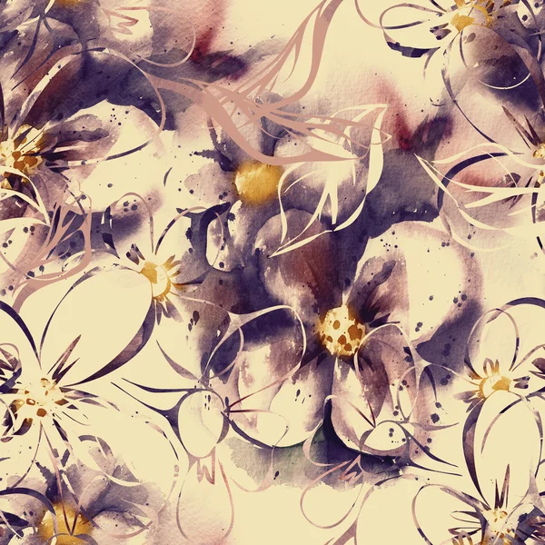 Naadloze patroon met Vergeet mij niet bloemen — Stockfoto