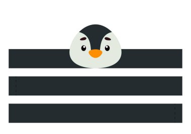 Download Penguin Paper Crown Free Vector Eps Cdr Ai Svg Vector Illustration Graphic Art