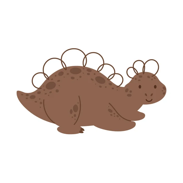 Χαριτωμένο Μωρό Dino Σκανδιναβικό Στυλ Κινούμενα Σχέδια Δεινόσαυροι Ζώο Για — Διανυσματικό Αρχείο