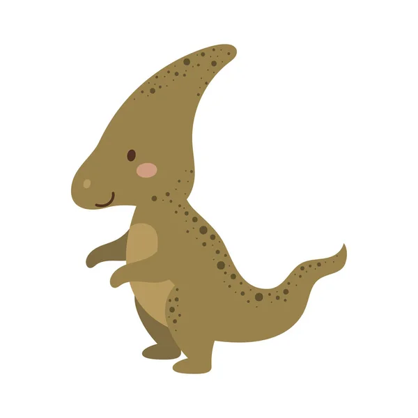 Cute Baby Dino Stylu Skandynawskim Cartoon Dinozaury Zwierzę Dla Dzieci — Wektor stockowy