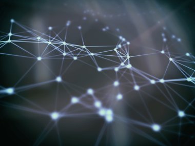 Soyut küre geometri Küre ve poligonal çizgiler ve noktalar. Fütüristik teknoloji (süper yüksek çözünürlük)